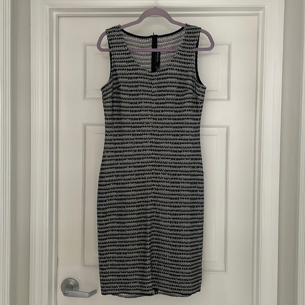 Beautiful St John grey and black dress.